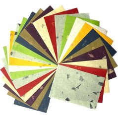 50 lapų A4 formato natūralaus pluošto šilkmedžio šilkmedžio popieriaus menas Washi popieriaus dizainas Amatų menas Origamio menas Tiekėjai Kortelių gamyba DIY amatai