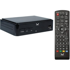DEC 665 - antžeminis skaitmeninis DVB-T2 HD dekoderis, USB įvestis, nuotolinio valdymo pultas, SCART, HDMI
