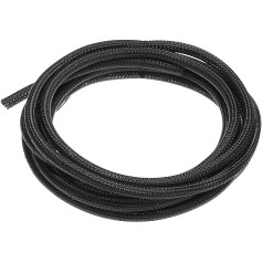 sourcing map Kabel-Organizer, 2,5 m - 0,6 cm Kabelabdeckung, Schutz für USB-Kabel, TV, Video, unter dem Schreibtisch, Kabelmanagement
