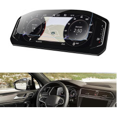 Suderinama su VW T-Cross/T-Roc/Tiguan 2/Polo MK6/Touran/Passat B8 10,25 colių skaitmeninio prietaisų skydelio apsaugine plėvele Priemonės Apsauginė plėvelė Ekrano apsauga Priedai