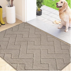 Dirt Trapper Mat Indoor 60 x 90 cm, neslystantis kilimėlis, skalbiamas švarus kilimėlis, absorbuojantis durų kilimėlis, kilimėlis šunims, įėjimui, priekinėms durims ir prieškambariui