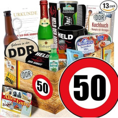 Vyriškas paketas DDR / Gimtadienis 50 / Dovanų dėžutė seneliui / Vyriškos dovanos DDR
