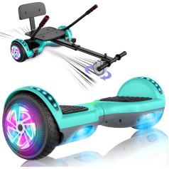 SISIGAD Hoverboards su sėdyne, Hoverboards, Hoverboard Go-Kart LED žibintai, dovana vaikams, be 