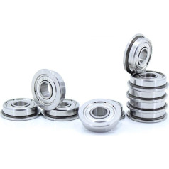 SUOFEILAIMU 10PCS F695ZZ guolis ABEC-5 5x13x4mm F695Z Flansch Kugellager F695 ZZ F619 / 5ZZ