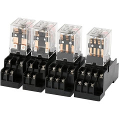 Dalys ir atsarginės dalys 1PCS MY2NJ/MY3NJ/MY4NJ/LY2NJ HH52P/HH53P/HH54P/HH62P Elektroninė mikrorelė su lizdu AC DC 5V-380V LED sidabro lydinio kontaktorius 8PIN, dydis: DC5V_su lizdu) (Spalva: Hh53p (mano