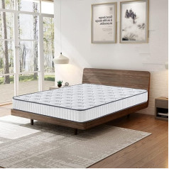 Stanew 22 cm putų čiužinys ir čiužinys iš atminties putų, puiki atrama, labai elastingas, gerai kvėpuojantis, dvipusis čiužinys, visiškai tinkamas naudoti (90 x 200 cm)