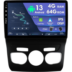 MISONDA 10 colių Double DIN Android automobilinis radijas Citroen C4/C4L/DS4 2013-2017 GPS navigacijos kamera Bluetooth Mirrorlink WiFi Carplay SWC DSP FM AM palaiko DAB - 4G + 64G