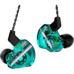 Yinyoo CCZ DC01 PRO ausinės su kabeliu, Mega Bass In-Ear ausinės, patogi PC ir silikono medžiaga, didelio grynumo OFC kabelis, IEM ausinės su kabeliu Hifiman, žaidėjams