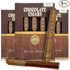 3 pakuotės Šokolado cigarų šokolado cigarų šokolado dovana Dovana gimtadienio vestuvėms Dovana vyrams Gianduja lazdyno riešutų pieno šokoladas su vanilės skoniu