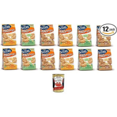 Riso Scotti TestPaket Niekada be baltųjų kukurūzų, rozmarino, trijų ankštinių daržovių 12 x 60 g + itališka gurmaniška minkštimo masė 400 g