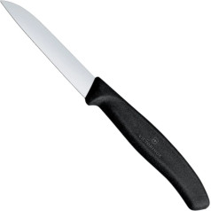 Victorinox Lupimo peilis, lygus, 80/189 mm ilgio - juodas