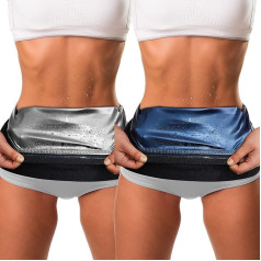Pakuotė iš 2 juosmens trimeris moterims Prakaitas Wrap Prakaitas Waist Trainer Prakaitas Belly Workout Belt Belly Wrap kultūrizmo