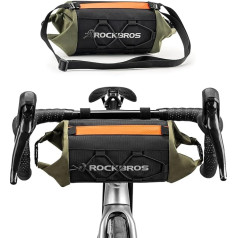 ROCKBROS dviračių krepšys rankenos priekinis krepšys su petnešėle MTB kelių dviračiui Ebike dviračių krepšys per petį juodas