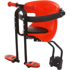 WDRENTOOL dviračio sėdynė vaikui, vaikiška sėdynė dviračio priekyje su rankena ir pedalu, svoris 20 kg, dviračių sėdynė vaikams, skirta kalnų dviračiams, vyriškiems ir moteriškiems dviračiams