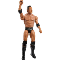 Mattel WWE figūrėlė, 15,2 cm aukščio kolekcinis The Rock su 10 sąnarių ir tikroviška išvaizda