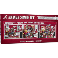 YouTheFan Unisex Adult NCAA Alabama Crimson Tide Game Day in The Dog House - 1000 dalių dėlionė, komandinės spalvos