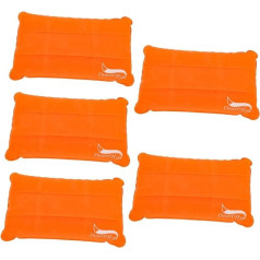 Yardwe Pack of 5 Camping Pripučiama pagalvė Pripučiama kelionių pagalvė Pripučiama kelionių pagalvė Lėktuvo pagalvė Kuprinė pagalvėlė Pagalvėlė Camping pagalvė Camping Travel Pillow Pripučiama kaklo pagalvė