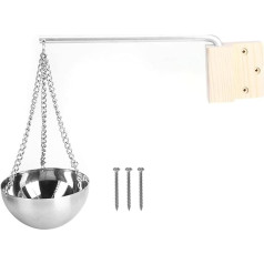 Nerūdijančio plieno pirties aromaterapijos indas, pirties aliejaus taurė, pakabinamas pirties aliejaus difuzoriaus indas, pirties aromaterapijos aliejaus laikiklis, pirties reikmenys, skirti pirčiai ir SPA (sidabrinis)