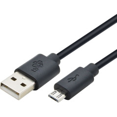 Kabelis usb - micro usb 3 m. juodas