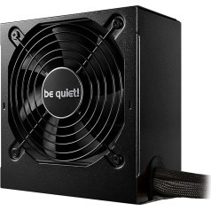 Būkite tylūs! System Power 10 450W, 80 Plus Bronze, tylus, kontroliuojamos temperatūros 120 mm kokybiškas ventiliatorius, palaiko galingus GPU, juodas juostinis kabelis, BN326