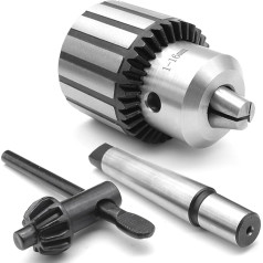 YDHfdc Bohrfutter 1-16 mm Kapazität Drehfutter MT2-B16 Edelstahl Heavy Duty Dornschlüssel Typ Chuck mit Bohrfutter Schlüssel und SDS Chuck Adapter Schaft für Bohrmaschinen