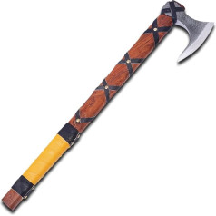 Vikingų kirvis Rankų darbo medžioklės stovyklavimo lauko kirvis Šiaurės šalių stovyklavimo išgyvenimo kirvis 1095 anglies plieno Rosewood rankena Kalėdų dovanų idėja (Ragner Axe 1)