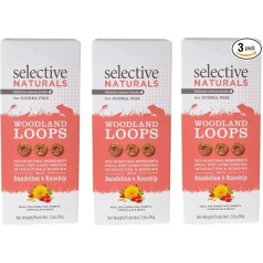 Selective Naturals Woodland Loops Kiaulpienių ir erškėtuogių kiaulytės 2,8 oz - 3 pakuotės
