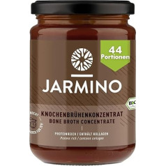 Kaulų sultinys JARMINO Ekologiškas jautienos kaulų sultinio koncentratas, pagamintas Vokietijoje, 440 g (44 porcijos), gausus ekologiško kolageno