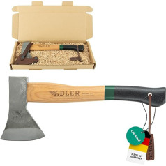 ADLER Rheinland kirvis 600 g Medinė rankena 36 cm Žalia / juoda