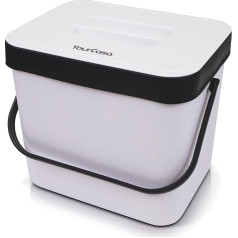 YourCasa® Ekologiškų virtuvės atliekų dėžė, 7 l pakabinama su sieteliu, komposto dėžė, virtuvė, galima plauti indaplovėje, ekologiškų atliekų konteineris, atliekų dėžė, ekologiškų atliekų dėžė, virtuvė, mažas virtuvės komposte