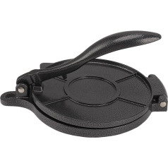 Roti Maker Patvarus daugiafunkcinis Tortilla Press įrankis Aliuminio lydinio saugus rankinis virtuvės įrankis (20 cm juodas)