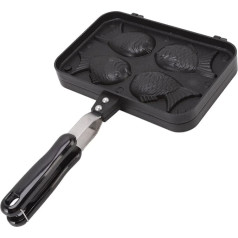 Vaflinė geležis, Taiyaki žuvies forma, torto keptuvė, neprideganti keptuvė, dviguba keptuvė, vaflinė keptuvė su apsaugančia nuo nudegimo rankena, japoniška Taiyaki gaminimo mašina