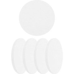 sourcing map Vandens absorbentas Diatomaceous Earth padėkliukai, 4 x 4 colių apvalus vandens absorbentas, skirtas augalams ir kosmetikos buteliukams, muilo indas (baltas)