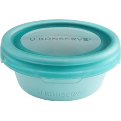 U Konserve Platinum Silikoninė silikoninė maisto laikymo dėžutė su dvigubu sandarikliu Sandari, atspari duženoms, saugi indaplovėje, be plastiko, 8oz (Seafoam)