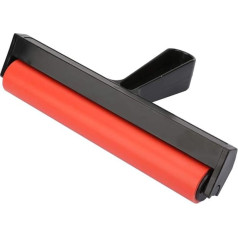 Rubber Brayer Roller, Pressure Gauge Durometer Roller Stamping Tool for Art Ink Painting Printmaking Wallpapers (20 cm)