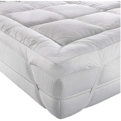 AR'S HOTEL QUALITY (Microlite) MICRO FIBER MATRESS TOPPER THICK 5 CM, BOX STITCHED, IN ALL SIZES, ANTI ALLERGENIC (Double)