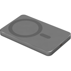 Indukcinis 5000 mAh Mag Safe pilkas