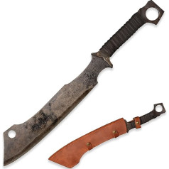 Handload gegossener Mangan Stahl Hackklingenschalter, Full Tang, Lauko, Jagd, Camping, Wandern, Überleben, mit Schutzabdeckung, mehrere Stile zur Auswahl