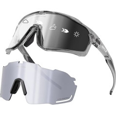 KAPVOE Dviračių akiniai Poliarizuoti fotochrominiai akiniai nuo saulės Sporto akiniai MTB