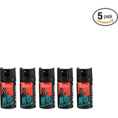 KO-Spray 40 ml plačia srove KO 007 CS Gas Paralisant KO Spray 007 Tear Gas Spray Apsauginis purškalas nuo žmonių BKA17r Registracija (5 vnt.)