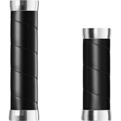 Hiplok tipas: Plonos odinės rankenos (100+130 mm) - juodos spalvos - New22 Guidoline, standartinės
