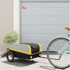 ShGaxin Dviračio priekaba juodai-geltona 30 kg geležis, Dviračio priekaba, Dviračio priekaba, Dviračio priekaba, Transporto priekaba - 94036