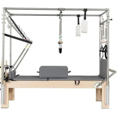 RVIFY Pilates Reformer Pilates 3-in-1 kombinuotas studijos treniruoklis su trapecijos bokšto stalu, fitneso kilimėliu