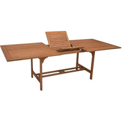 gartenmoebel-einkauf XXL išskleidžiamas stalas 180/230 x 100 cm Eukalipto mediena FSC® sertifikuota
