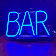 Bar-Neonschild (blau)