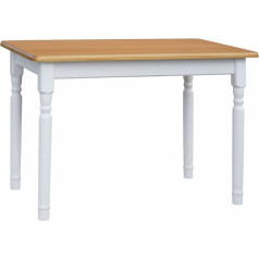 K Koma Alksnio valgomojo stalas Virtuvės stalas Kietas pušies medis Baltas medus Kaimo namų stilius (70 x 90)