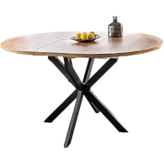 Designimpex GO-111 Dizainerių valgomojo stalas Apvalus ištraukiamas valgomojo stalas 100 x 100 x 75 cm Spalva: Spalva: 
