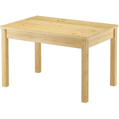 Erst-Holz Valgomojo stalas 80 x 120 cm Medžio masyvo kojos griovelis vertikalus 90.70-51C
