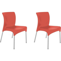 Resol Grupo resol Mėnulio kėdė plastikinė 58,50 x 50 x 80,50 cm Raudona