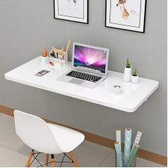 Generisch Tvirtas sulankstomas stalas mažoms erdvėms, idealiai tinka virtuvėms, skalbykloms ir restoranams, 70 x 30 cm, baltos spalvos